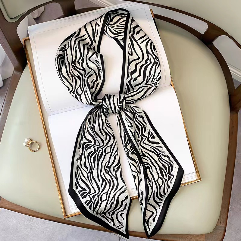 Women Bags Online - Luxury Zebra Print Silk Square Scarf