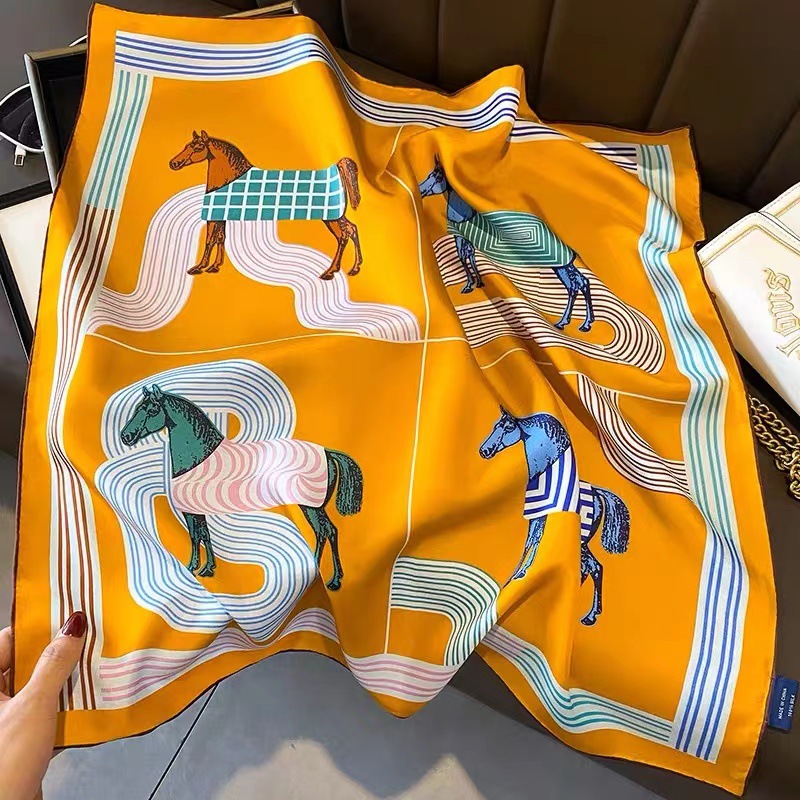 Women'S Bags Holiday - Zebra Print Silk Small Square Scarf