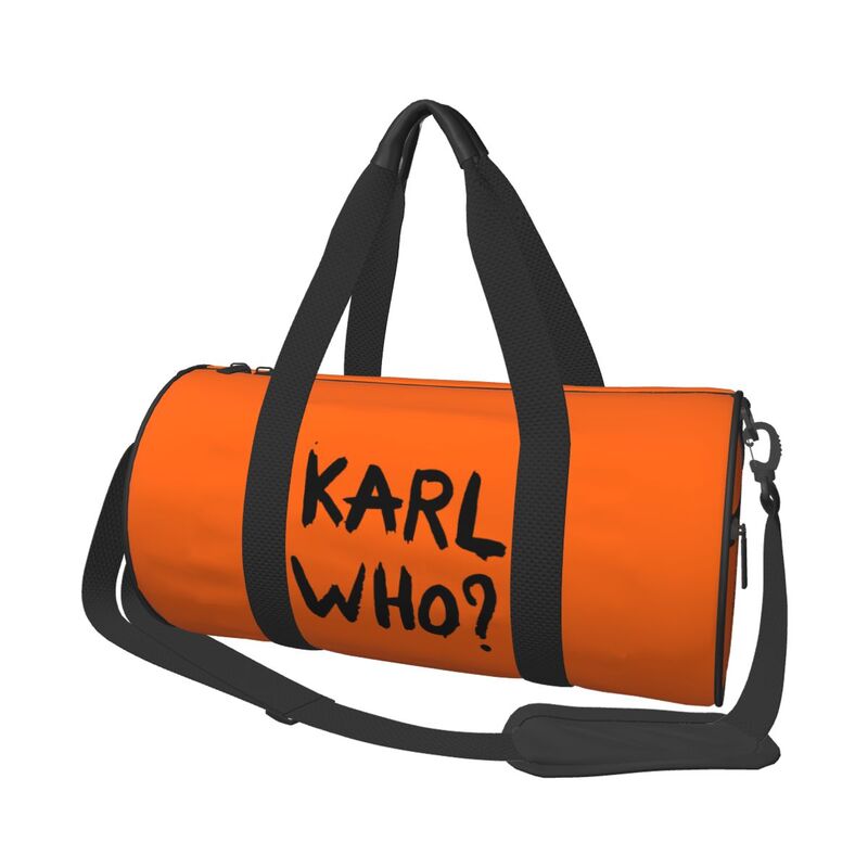 Women'S Karl Bags - Karl Who Slogan Print Round Travel