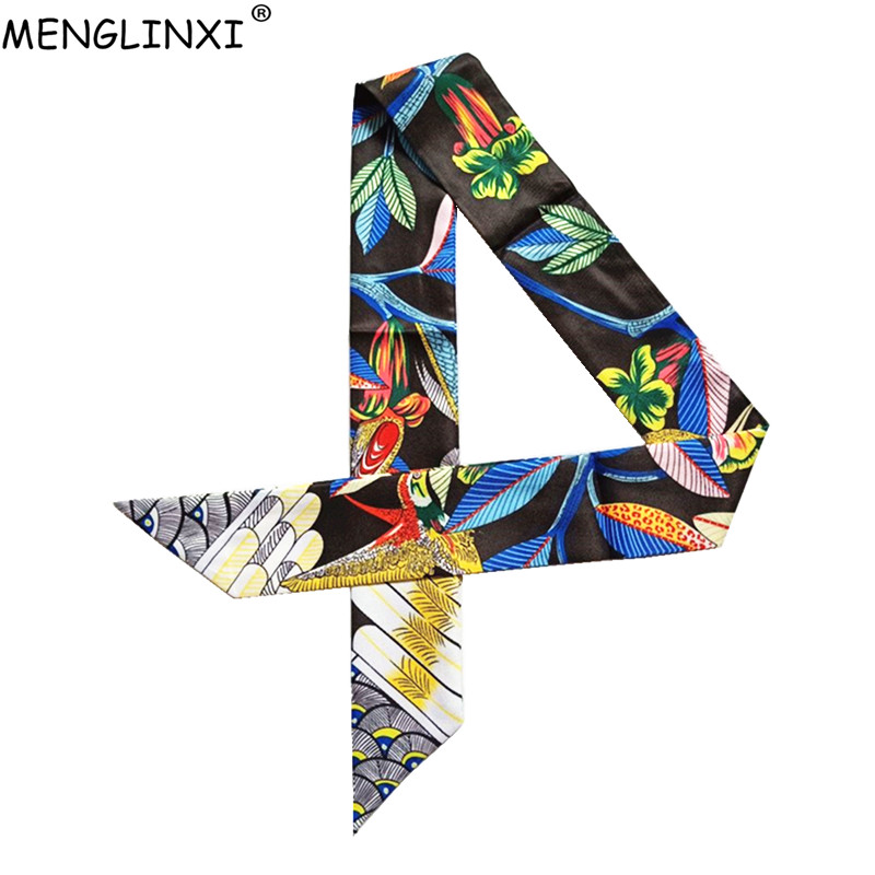 Women Bags Online - Luxury Brand Hummingbird Print Skinny Silk