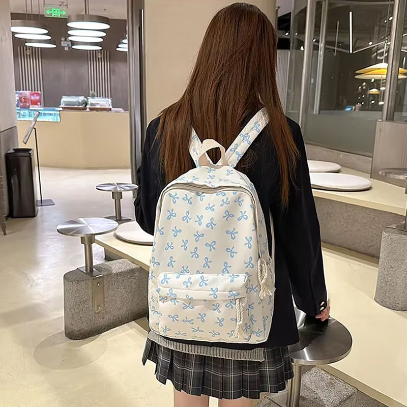 Women Floral Nylon Backpack 6  - огляд і ціна Women Bags Gift