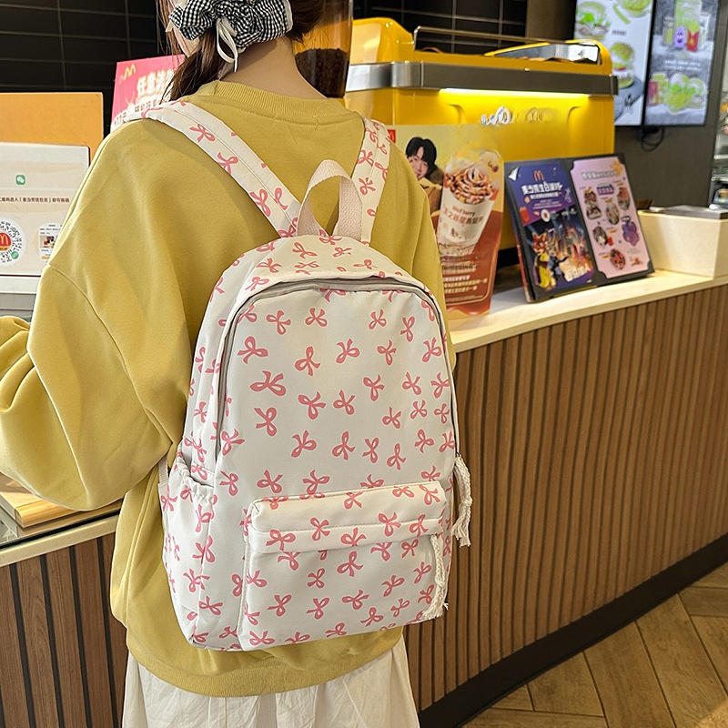 Women Floral Nylon Backpack 6  - огляд і ціна Women Bags Gift
