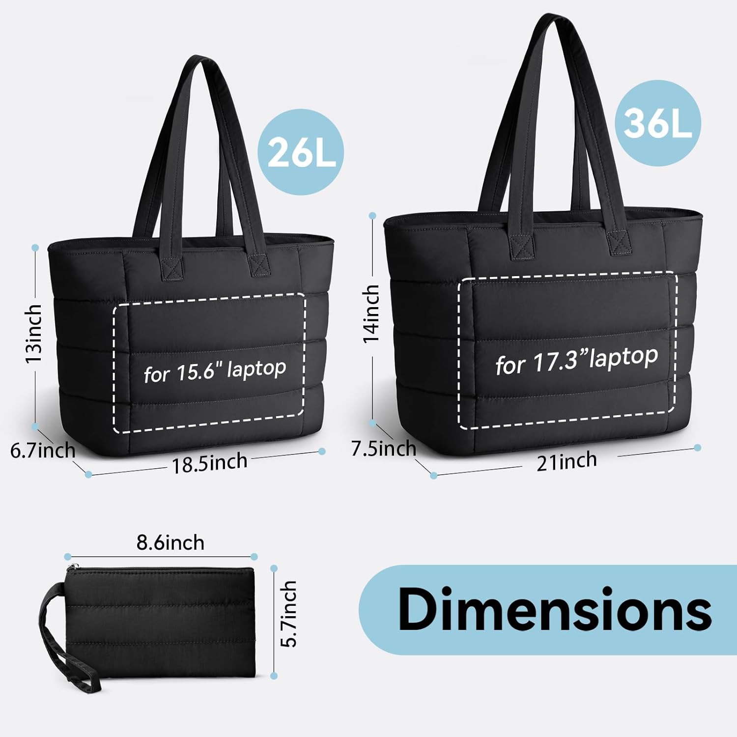 Puffer Tote Bag for Women, Lig - огляд і ціна Women'S Tote Bags For Work