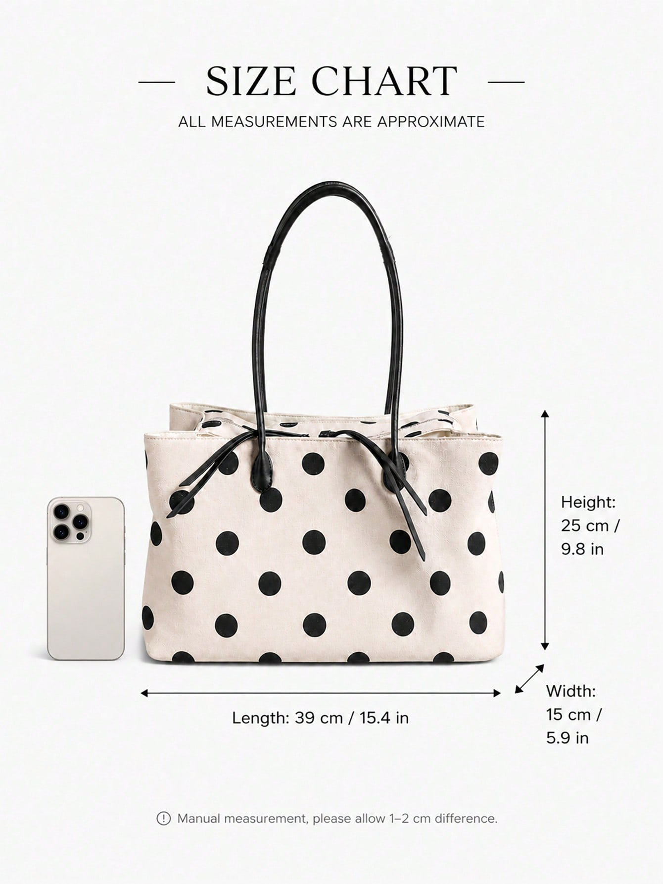 Large Capacity Linen Polka Dot - огляд і ціна Women'S Tote Bags For Work