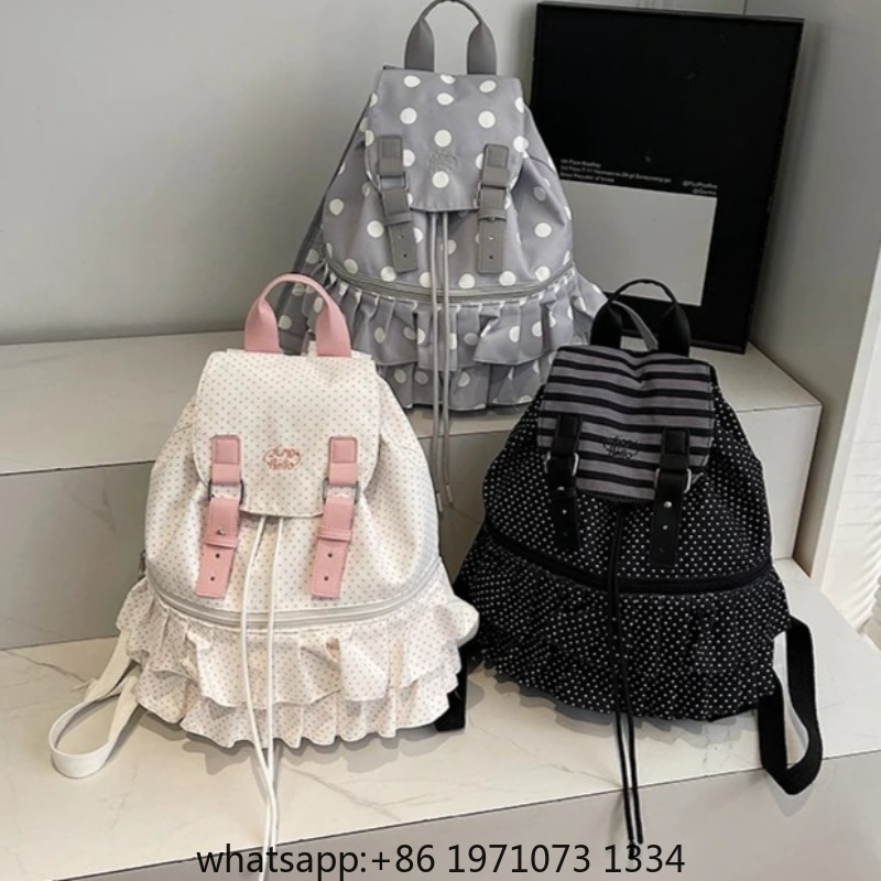 Ruffles Spliced Mochilas Mujer - огляд і ціна Women'S Bags Holiday