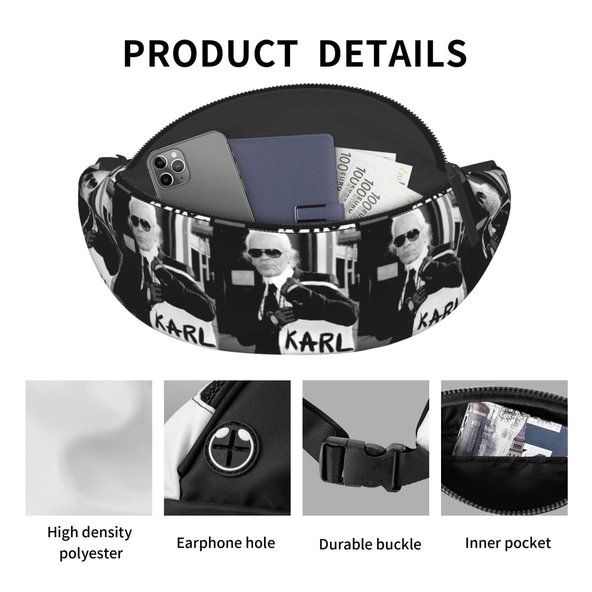 Karl Who Waist Bag for Women M - огляд і ціна Women'S Karl Bags