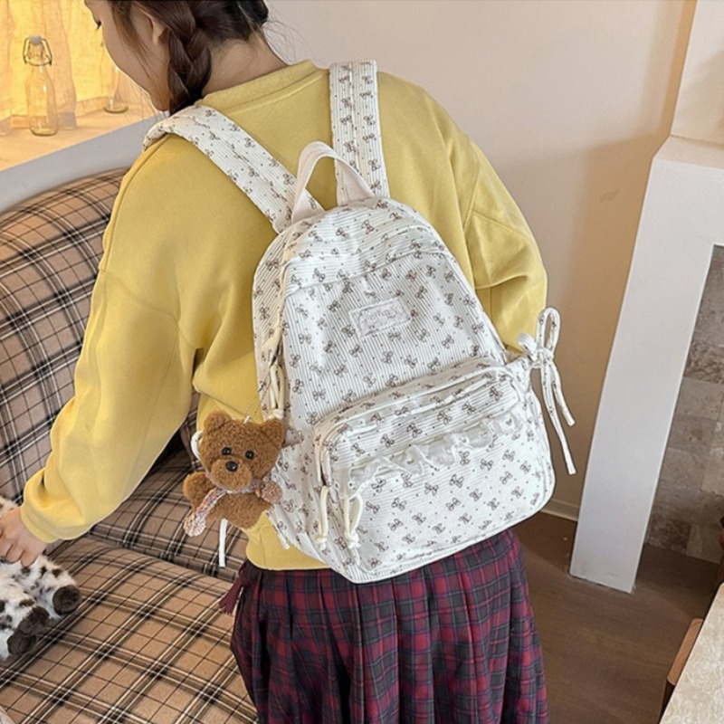 Winter Corduroy Backpack Bow-p - огляд і ціна Women'S Young Bags