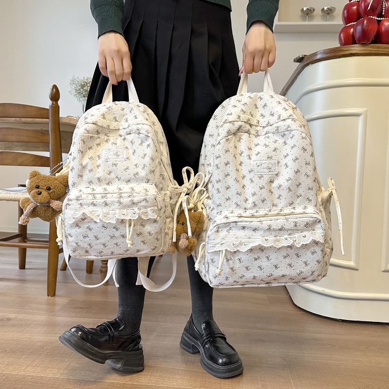 Winter Corduroy Backpack Bow-p - огляд і ціна Women'S Young Bags