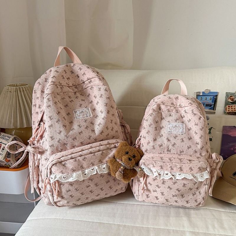 Winter Corduroy Backpack Bow-p - огляд і ціна Women'S Young Bags