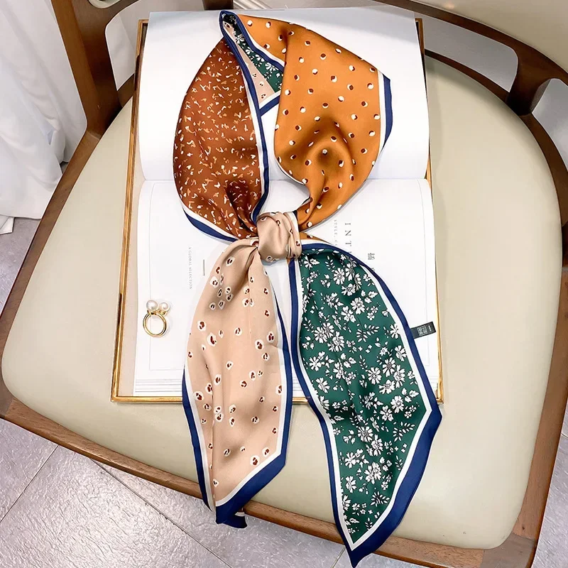 Design Print Skinny Scarf Plai - огляд і ціна Women Bags Online