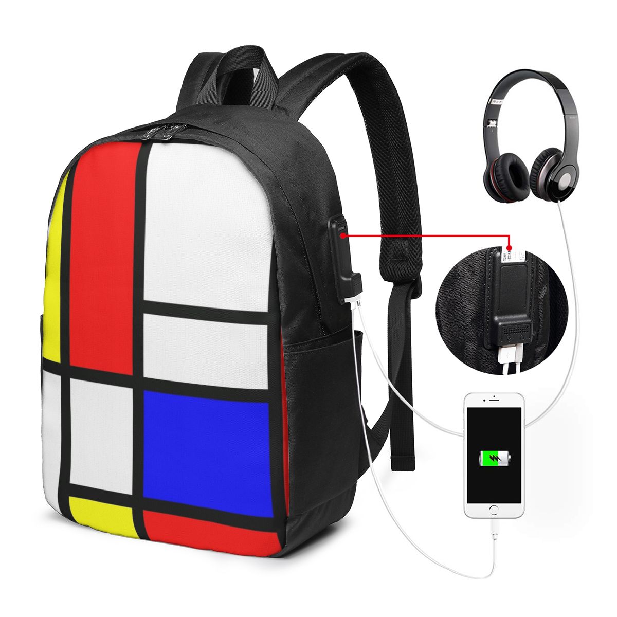 Piet Mondrian Composition  Bac - огляд і ціна Women'S Bag