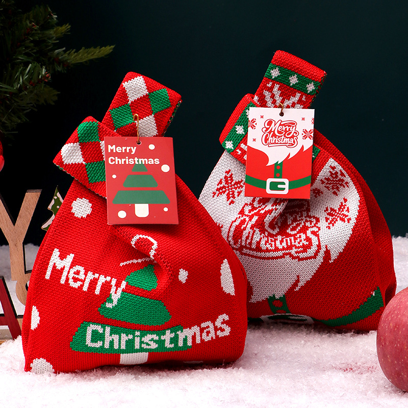 Christmas Knitted Gift Bag San - огляд і ціна Women'S Bags Holiday