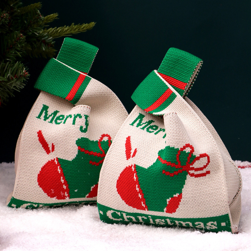Christmas Knitted Gift Bag San - огляд і ціна Women'S Bags Holiday