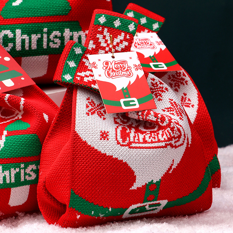 Christmas Knitted Gift Bag San - огляд і ціна Women'S Bags Holiday