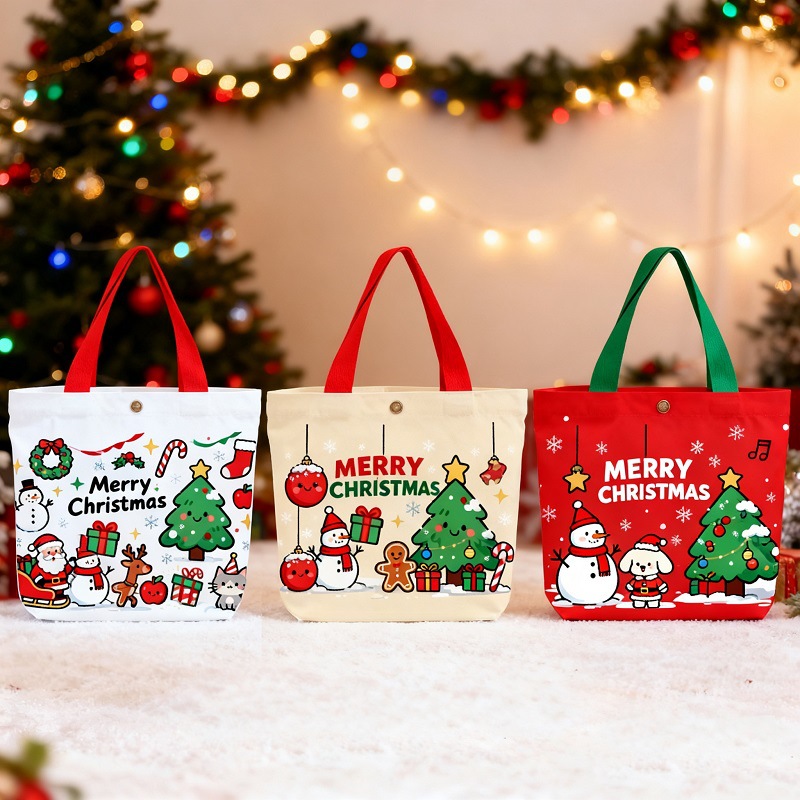 Christmas Tote Gift Bag Snowma - огляд і ціна Women'S Bags Holiday
