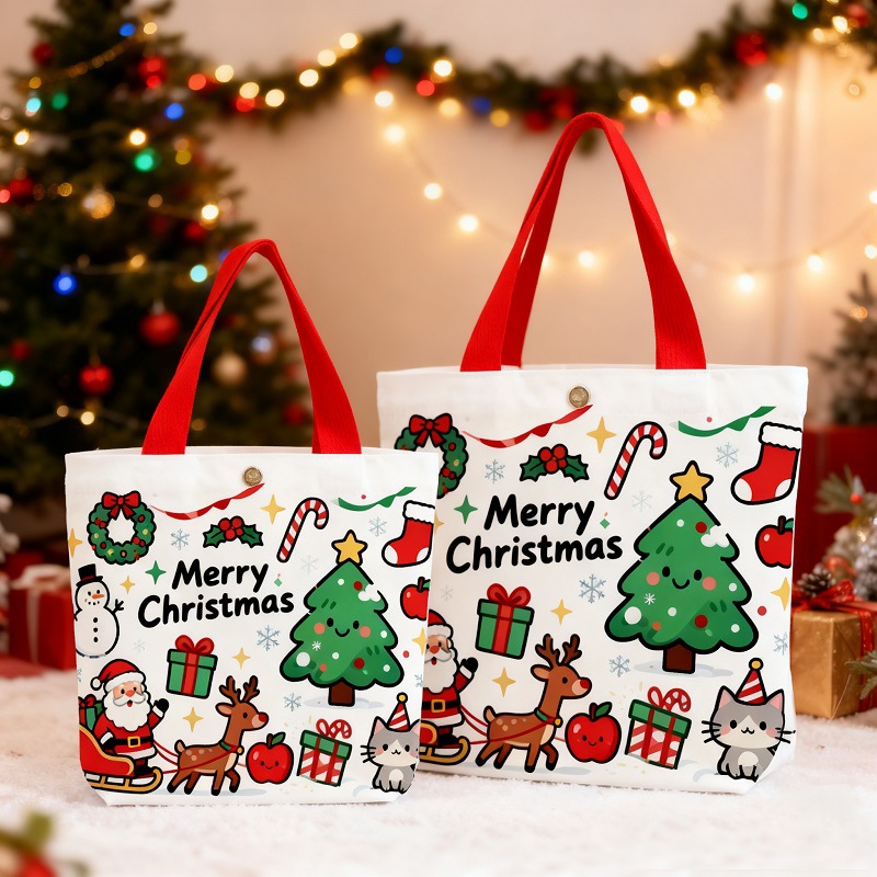 Christmas Tote Gift Bag Snowma - огляд і ціна Women'S Bags Holiday