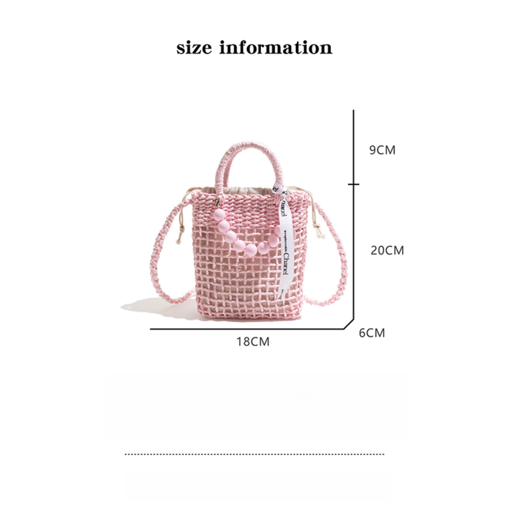 Compact Straw Bucket Handbag w - огляд і ціна Women'S Bags Holiday