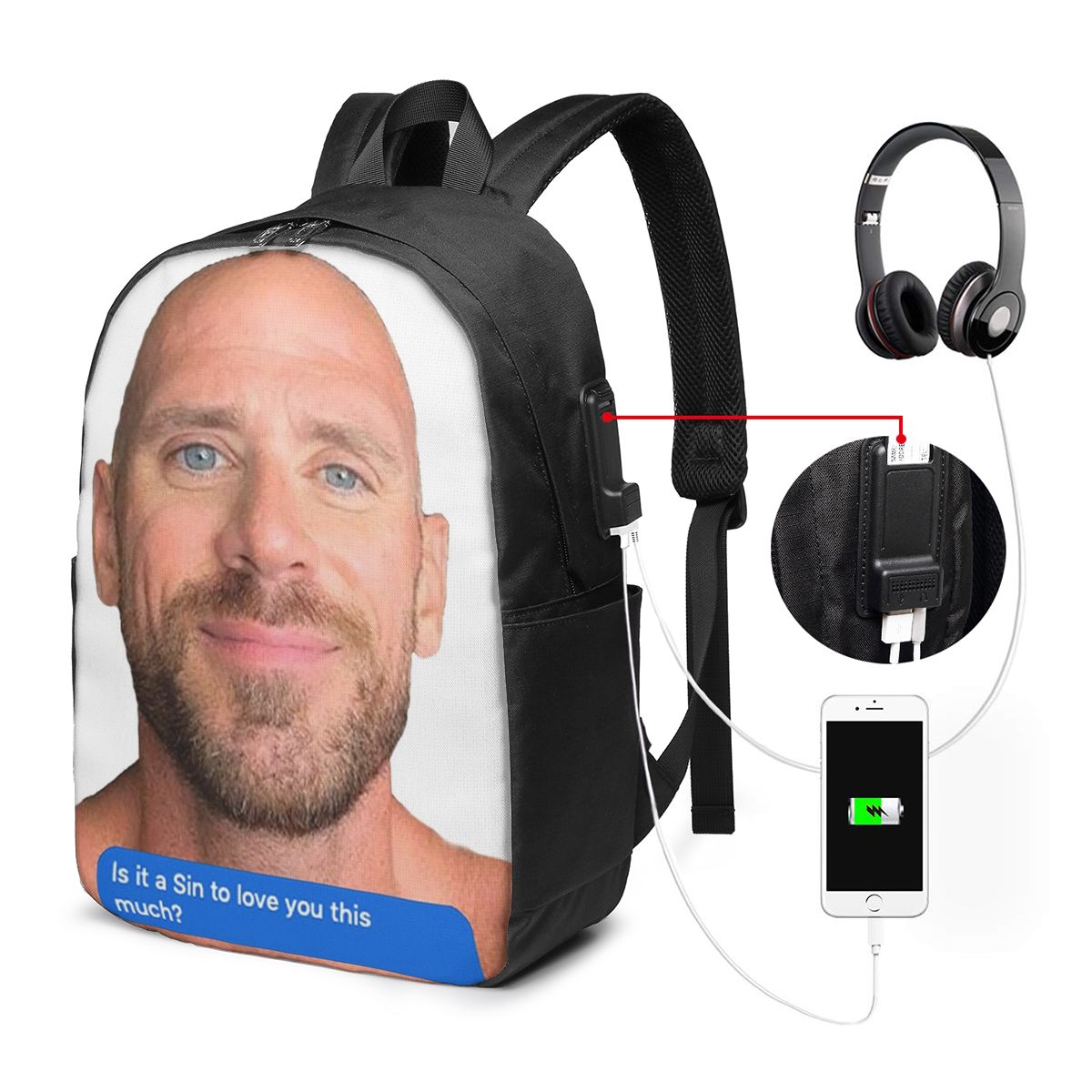 Johnny Sins Flirty Text Bubble - огляд і ціна Women'S Bag