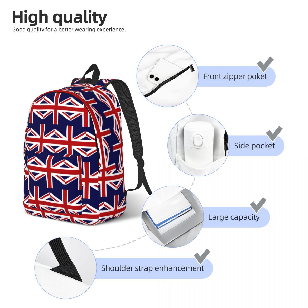Union Jack Flag Of The UK Back - огляд і ціна Women Bags Uk Sale