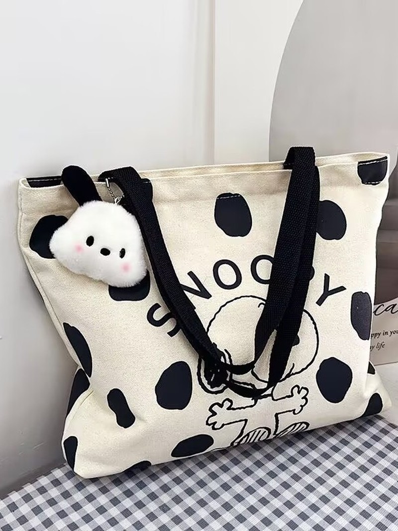 Cartoon Snoopy Canvas Shoulder - огляд і ціна Women Bags For Gift