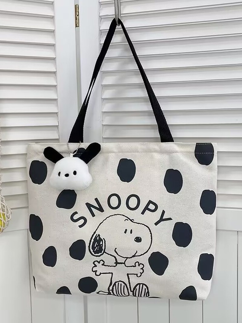 Cartoon Snoopy Canvas Shoulder - огляд і ціна Women Bags For Gift
