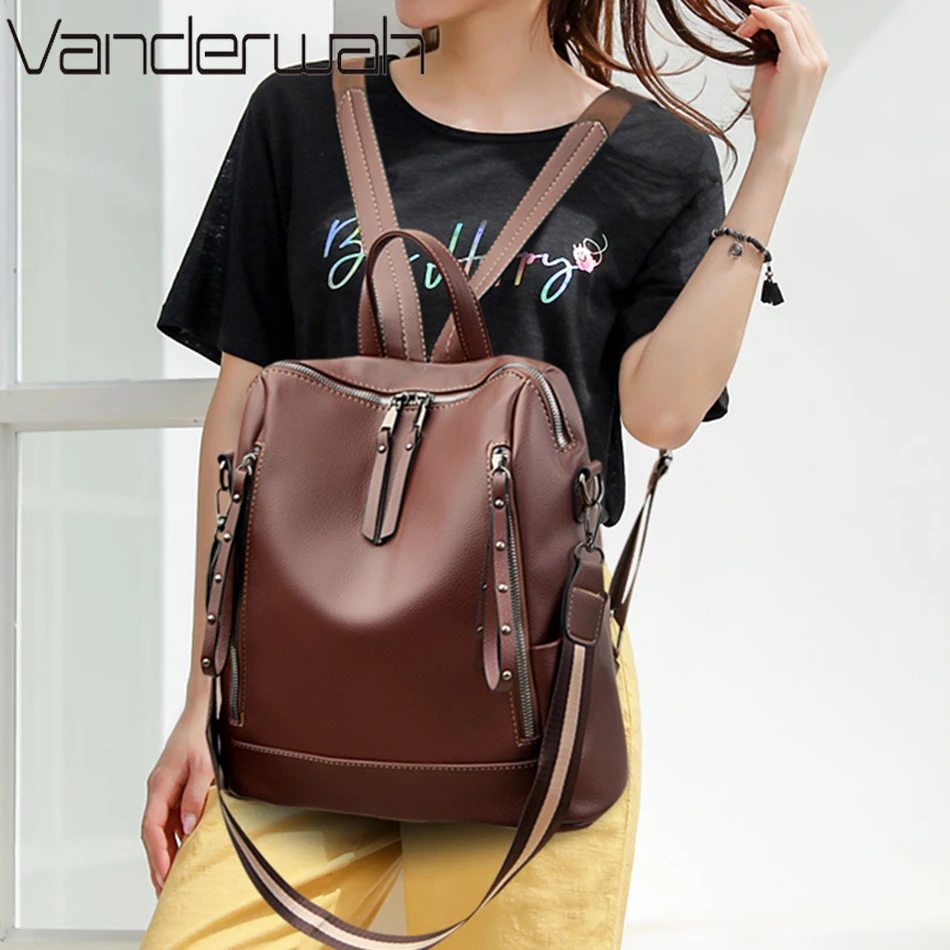 Brand Luxury Backpacks Soft Le - огляд і ціна Women'S Young Bags