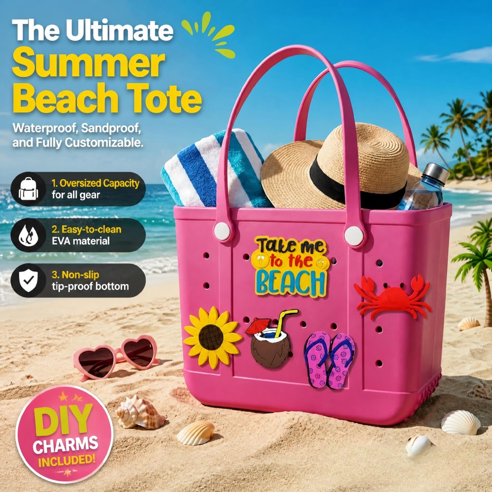 Ladies Oversized Rubber Beach  - огляд і ціна Women Bags Gift