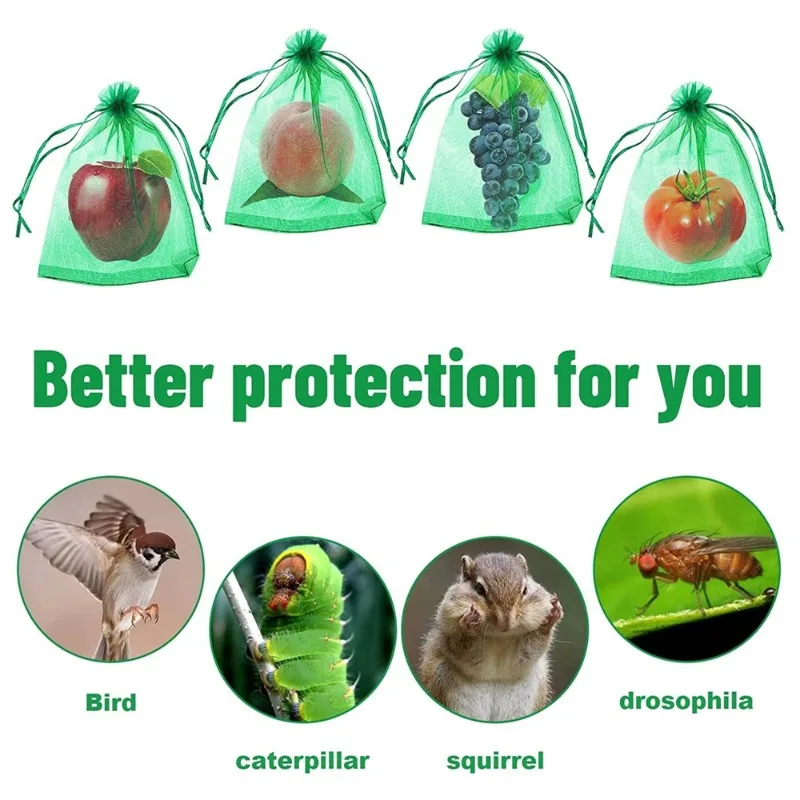 50pcs 20x30cm Fruit Protection - огляд і ціна Mesh Net Bag