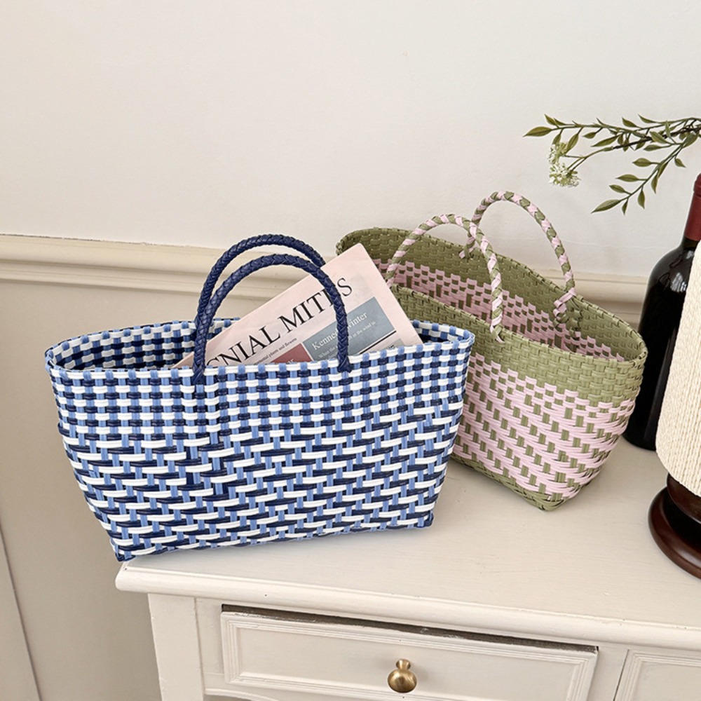 Cute PVC Handbag Weave Bag Lar - огляд і ціна Women'S Bags Holiday