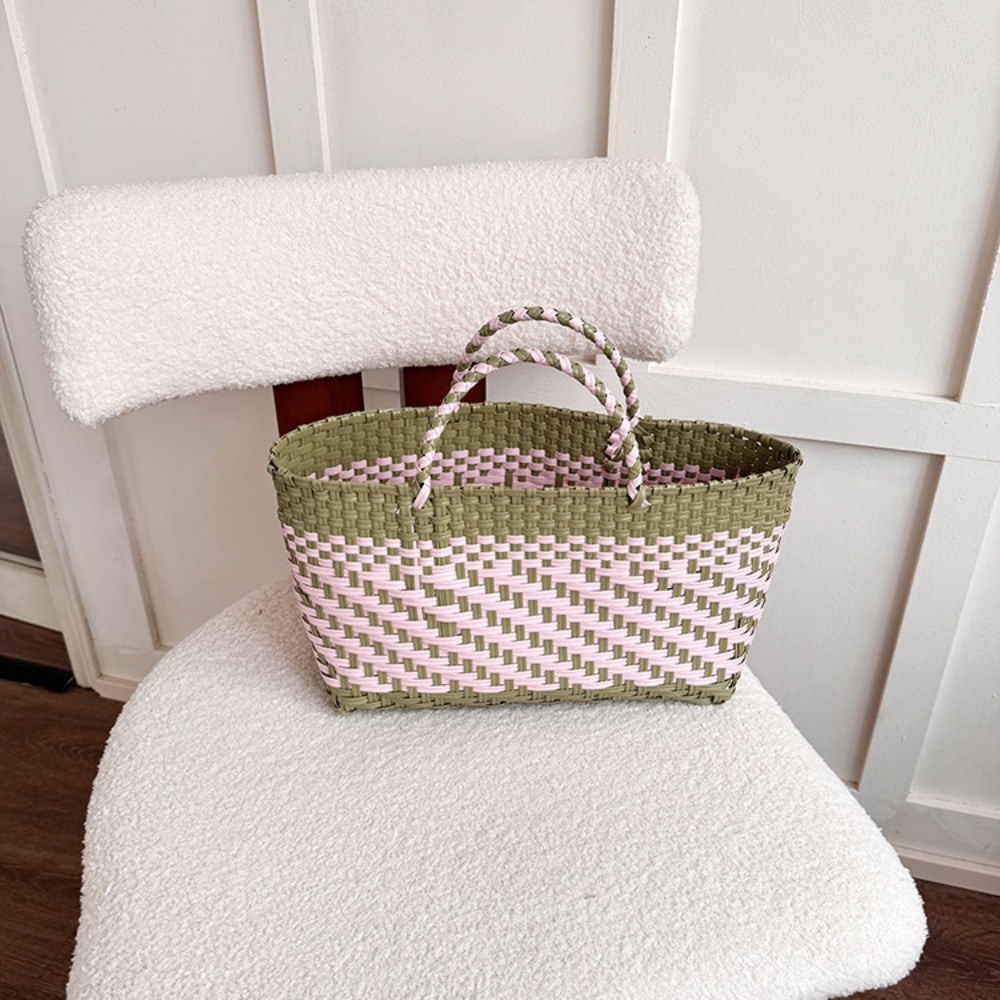 Cute PVC Handbag Weave Bag Lar - огляд і ціна Women'S Bags Holiday