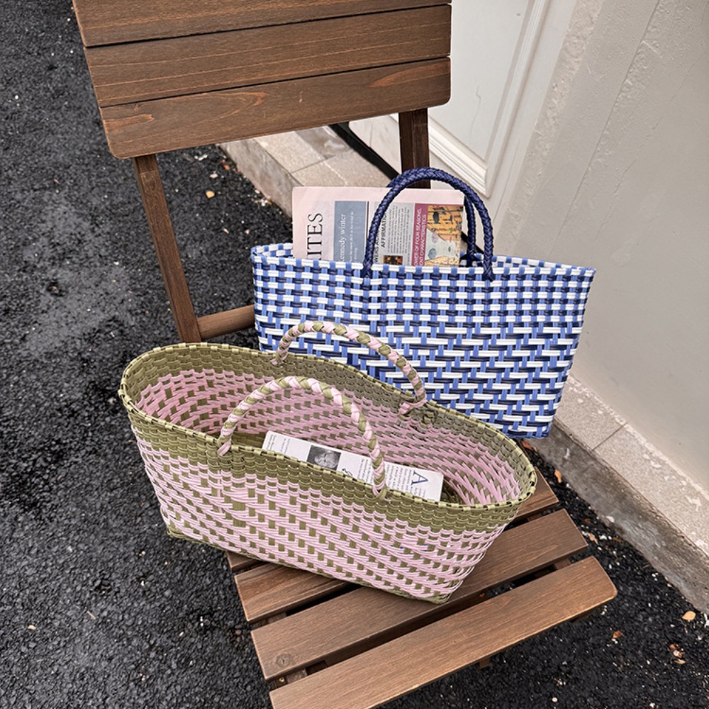 Cute PVC Handbag Weave Bag Lar - огляд і ціна Women'S Bags Holiday