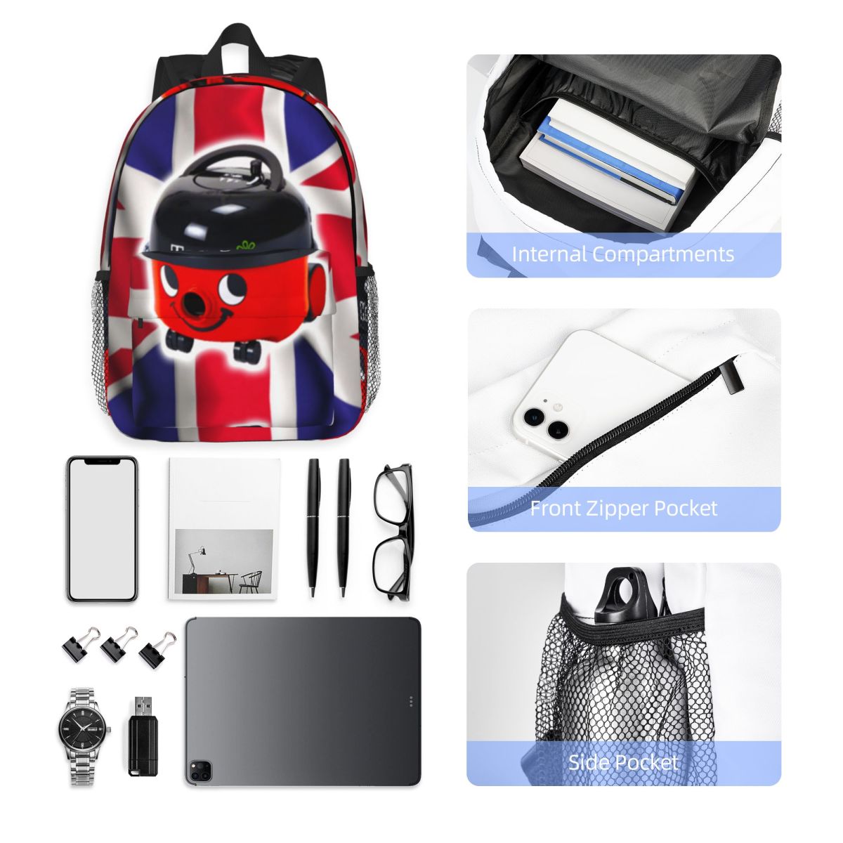 Henry Hoover With UK Flag Back - огляд і ціна Women Bags Uk Sale