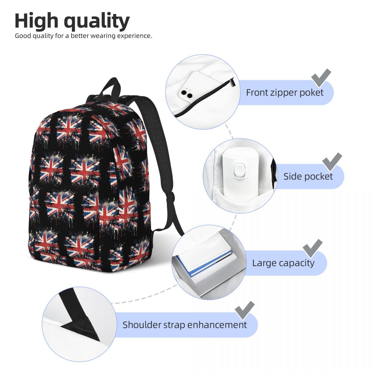 Union Jack Flag Of The UK Back - огляд і ціна Women Bags Uk Sale