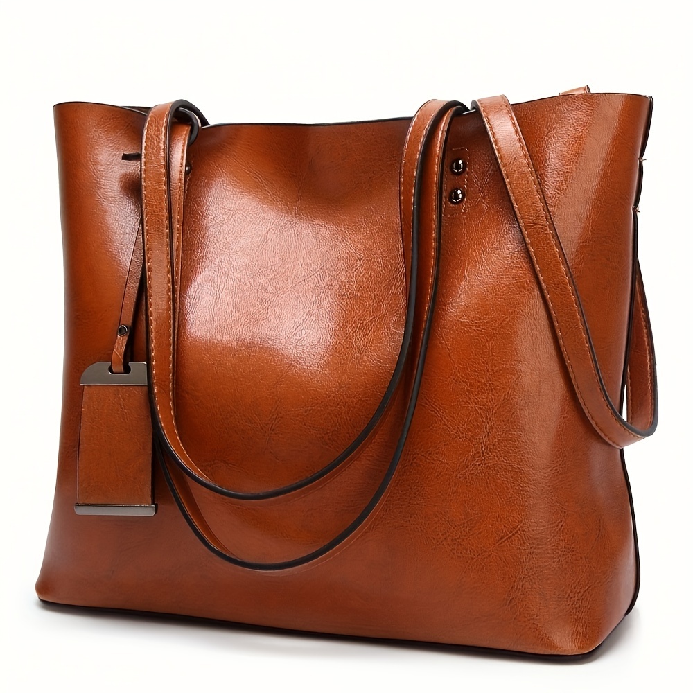 Fashionable Classic Retro Leat - огляд і ціна Women'S Tote Bags For Work
