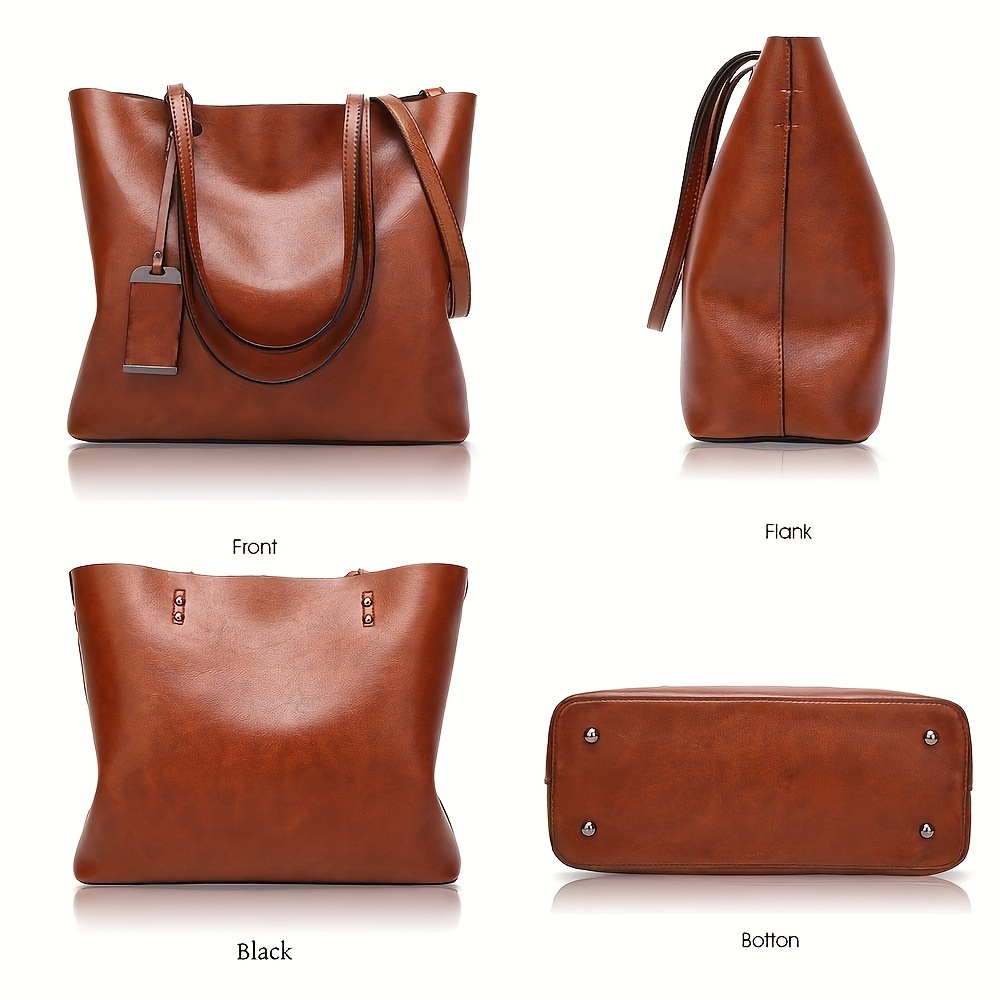 Fashionable Classic Retro Leat - огляд і ціна Women'S Tote Bags For Work